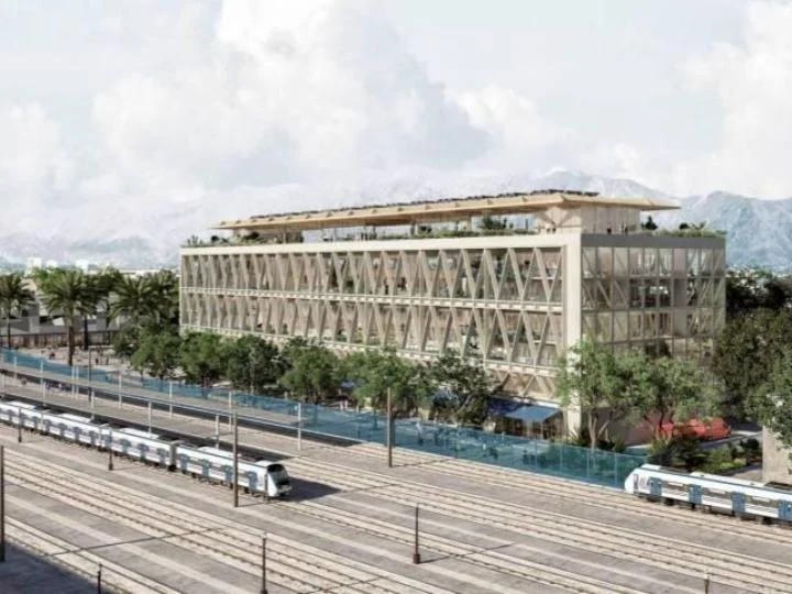 Obra en construcción en etapa de fundaciones y enfierraduras